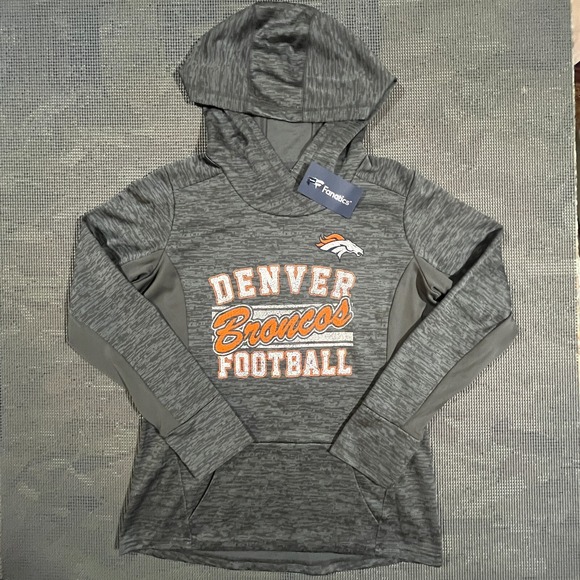 Denver Broncos Fanatics Digi Camo Distressed Logo Hoodie NFL Unisex Size L - Picture 1 of 9